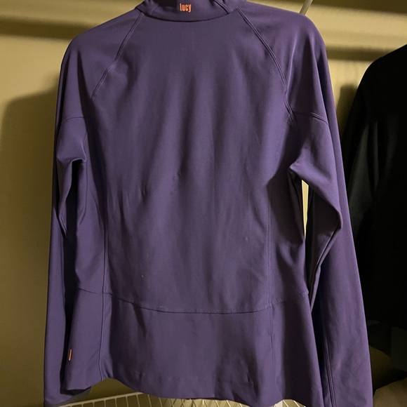 Lucy Activewear Vital Zip Track Jacket Med Zippered Pockets Lilac - Picture 2 of 2
